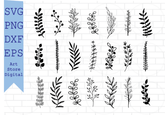 The Artful Utility of Hand Drawn Leaves SVG Files