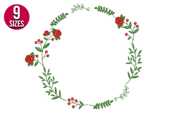 The Strategic Advantages of the Rose Wreath Embroidery Design